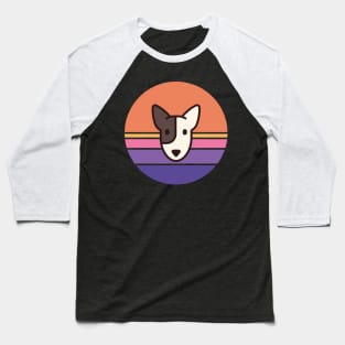 Sunset Walk with my Bull Terrier Baseball T-Shirt